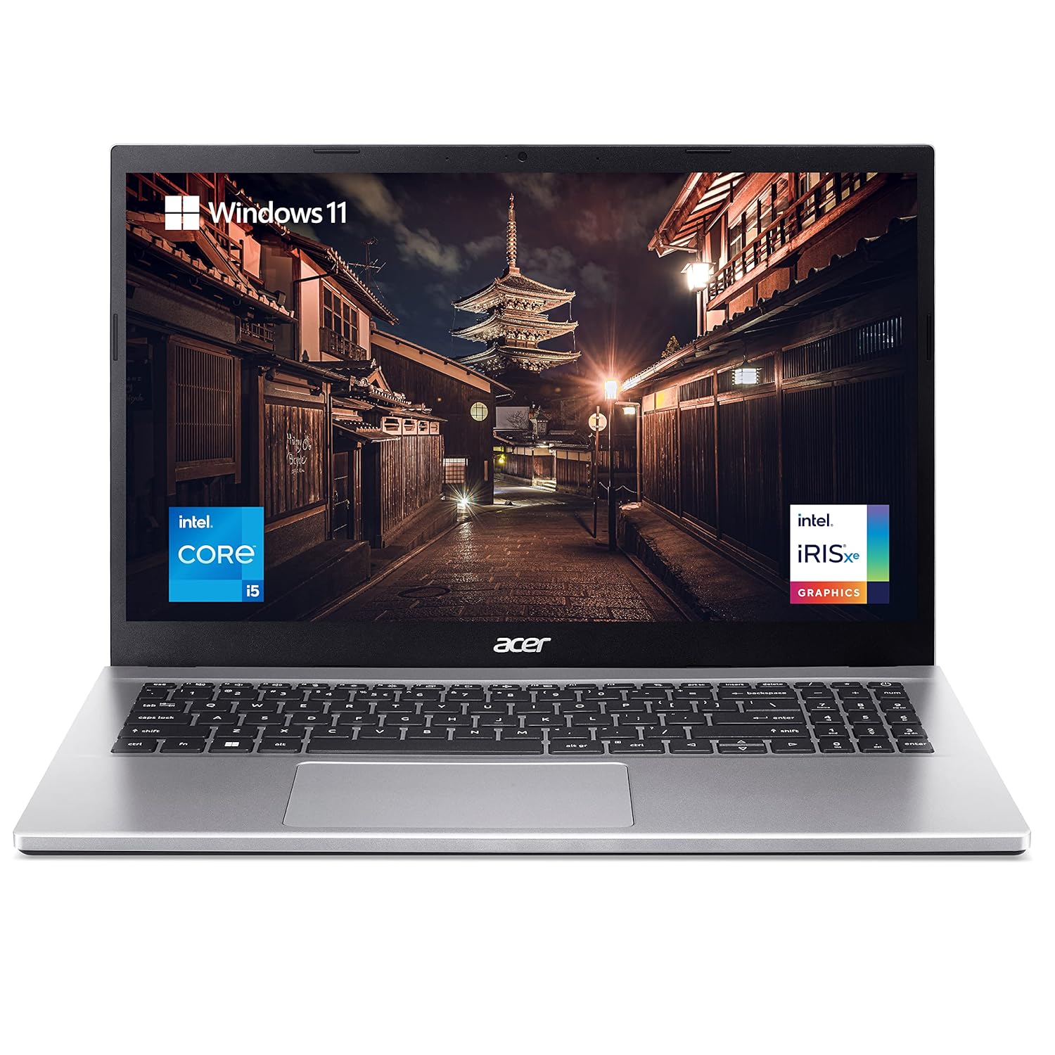 Acer Aspire 3 Thin and Light Laptop Intel Core i5 12th Generation (8GB/512 GB SSD/Windows 11 Home/MS Office/1.7 Kg/Silver) A315-59 with 15.6-inch (39.6 cms) Full HD Display